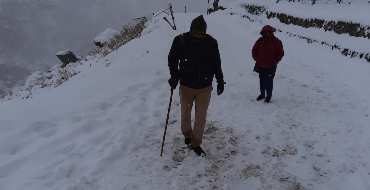 snow fall in Uttarakhand